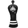 Rotatable Golf #2 3 4 5 6 Ut Hybrid Headcover Head Cover Ace of Spade Golf Rescue Hybrid Cover- Black (PU) Leather Golf Club Head Cover Designed for Hybrids