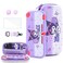 HYPERCASE Cute Switch Lite Carrying Case of Purple Bunny, with Soft Switch Lite Protective Cover, Screen Protector, Shoulder Strap &amp; 2 Thumb Grips