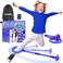 Bambibo Skip It with Counter Original 90s - Blue, Longer Foam Padding   Skip It Toy for Boys with Mesh Bag   Ankle Skip Ball for Kids   Foldable Colorful Flash Wheel   5 6 7 8 9 Year Old Boy Gifts