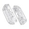 eXtremeRate DIY Replacement Shell Buttons for Nintendo Switch &amp; Switch OLED, Transparent Clear Custom Housing Case with Full Set Button for Joycon Handheld Controller - Console Shell NOT Included