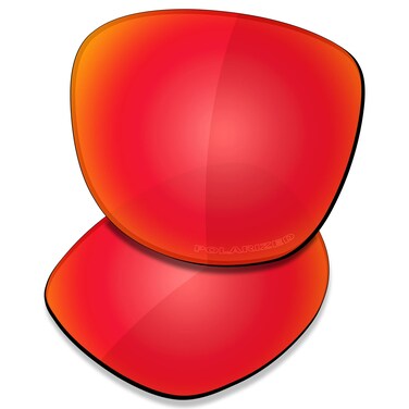 SAUCER Premium Replacement Lenses for Oakley Trillbe X OO9340 Sunglasses High Defense - Fire Red Polarized