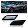 DERMOKA LED Side Marker Lights for 2012-2014 M'ercedes-Benz Pre-LCI W204 C-Class C250 C300 C350 Front Side Fender Lamps, Smoked Len 2PCS (White)