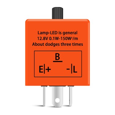 UZZH CF13 LED Flasher Relay, 3 Pins 12V Speed Adjustable Flasher Relay for LED Turn Signal Lights CF13 EP34, Electronic Flasher Indicator Fix Automotive and Motorcycle Hazard Warn Hyper Blinker