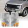 USR 85-94 Astro Van Corner Light &ndash; CLEAR Corner Lamps (Left + Right) Pair - Compatible with 1985-1994 Chevrolet Chevy Astrovan/GMC Safari Van All Models/Trims (CLEAR CORNER LIGHTS)