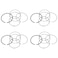 Bomunik 4PCS Piston Ring Assembly For BMW For Mini MINI (R56) 2005-2016 R55 R57 R60 R58 R61 R59 Replacement # 11257566479