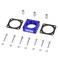 PQY Throttle Body Spacer Compatible with 91-06 Jeep Wrangler TJ YJ LJ Cherokee XJ 2.5L/4.0L Engine Gas MJ w/Gasket 1" Raise Manifold Carb (Blue)