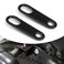 leediga 2 PCS Turn Signal Light Mount, Rear Indicator Light Positioner, Shock Absorber Bracket, Universal for Most Motorcycles (Black #Straight Bracket)