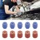UZZH 10PCS AC Caps for Cars, R134a 13mm &amp; 16mm Cap Air Conditioning Service AC System Charging Port Caps for Car AC Replacement and Maintenance, 5 Blue Low Side &amp; 5 Red High Side Pressure Port Cap