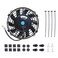 BATONECO 7" Electric Radiator Cooling Fan Assembly Kit,High Performance Cooling Radiator Fan with 12V 80W 800 CFM Mount Kit Universal Black