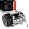 A-Premium Fit for Sanden 508 2PK Style, Universal A/C Compressor with Clutch, 2 Groove V-Belt, Chromed