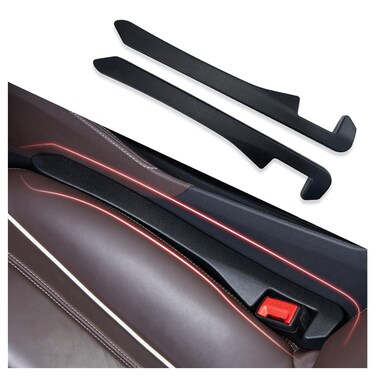IHOTDER 2PCS Car Seat Gap Filler - Car Seat Gap Filler Organizer for Holding Phone,Key,Purse - Universal Car Gap Filler Fits Car Truck SUV Car Interior Accessories (Black/2PCS)&hellip;