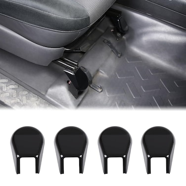 Aunginsy Car Front Seat Bracket Fixing Bolts Cover Compatible with Toyota FJ Cruiser 2007-2024 Car Anti-dust Front Seat Foot Bracket Covers Front Seat Base Bracket Screw Cap Trims Cover Accessories