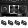 RT-TCZ Carbon Fiber Center Console Window Button Switch Trim Cover Decoration Interior Accessories Compatible with Jeep Wrangler JL JLU &amp; Gladiator JT 2018-2024