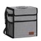 Femuar Car Trash Can Leak Proof Car Trash Bag Waterproof Car Garbage Can with Lid for SUV Front Seat Multipurpose Car Hanging for Headrest Collapsible and Portable with Storage Mesh Pocket, Stripe