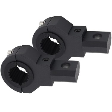 LED Mini Lights Bar Mounting Bracket Clamp Kits 360 Degree 0.75" 1" 1.25" 2Pcs Vertical Bar Tube Clamp Roof Roll Cage Holder Universal Clamp Bracket fit for Motorcycle Crash Bar Guard ATV UTV