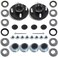 iBroPrat 2 Sets Trailer Hub Kit 4 Bolt 4, Trailer Axle Kit for 2000 lb 4 Lug Trailer Hub Fits 1" and 1-1/16" Spindle with Extra Dust Cap and Rubber Plug