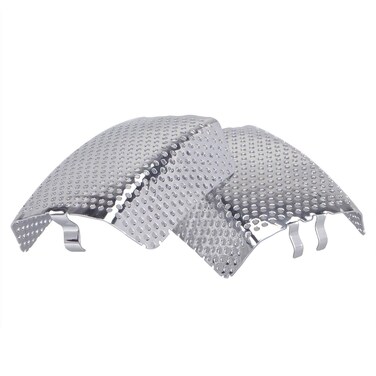 YDLMT 1 Pair Chrome Front Brake Caliper Screen Inserts Set Cover for Harley Touring Road King Electra Street Glide FLHT FLHX &amp; V-Rod Models