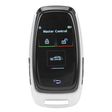 Remote Starters for Cars Car Alarm Remote Start Car for Smart LCD Key Bluetooth 5.0 Connection Keyless Entry Smooth Touch for One Button Start Silver (Silver)