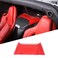 Hudiriy ABS Rear Upper Speaker Cover Compatible with Corvette C8 Stingray 2020-2023, Console Waterfall Upper Speaker Grille Cover Trim Accessories (Low Configuration,Sports red)