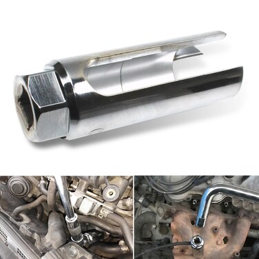 awlbed 1 PC Automotive Sensor Sleeves, Sensor Sleeve Replacement Parts, Sensor Socket Removal Tools, Universal for Most Cars (Silver)