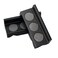 AC PERFORMANCE Black Multi-Purpose Magnetic 4" Length 1.6" Width Vise Block Tools Vice Jaw Clamp Insert Pad, Aluminum Jaw Covers for Holding AN Fitting Adapter, Pair