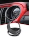 JeCar Headlight Trim Covers Front Light Bezels Exterior Accessories Compatible with Jeep Wrangler 2024 JL JLU &amp; Gladiator JT 2024, Carbon Fiber Finish