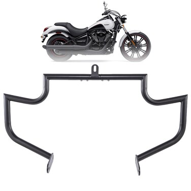 Kinglemc Crash Bar Engine Guard Highway Bar for Kawasaki Vulcan 900 VN900 Custom Classic 2006-2023 (Matte Black)