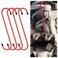 Stacool 4PCS Brake Caliper Hangers,Brake Caliper Tool/Brake Caliper Compression Tool for Changing Brake Pads,Braking,Universal Automotive Tools Brake Caliper Hooks with Rubber Caps (4, Red)
