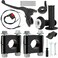 CILOYU 7/8" Mini Bike Handlebar Risers Throttle Assembly with Brake Lever Kit Compatible with Coleman BT200X RB100 Mega Moto 80cc 105cc Motovox MBX10 MBX11 TaoTao DB100 Mini Bike Pit Dirt Bike Parts