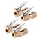 CZC AUTO Heavy Duty Brass Air Chuck, Closed Flow Straight Tire Chuck with Lock-on Clip, 1/4" FNPT Tyre Chuck for Tire Inflator Pressure Gauge Air Pump Compressor Accessories (Brass, 4 Pack)