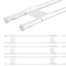 Zubebe 4 Pcs Double RV Refrigerator Bar Adjustable Spring Tension Fridge Rod RV Fridge Bars RV Refrigerator Accessories to Hold Drinks in Place Avoid Spills Extendable (White,19.7-35.4 Inch)