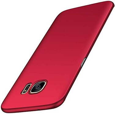 Case for Samsung Galaxy S7 Edge Case [Slim Protective] [Protect from Shock/Scratch/Drop/Marks] [Premium PC Plastic] Minimalist Hard Cover for Galaxy S7 Edge (Red)