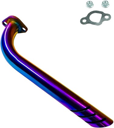 JMCHstore Header Pipe Kit for Coleman CT100U CC100X 98cc Predator 79cc 3HP Engine, Massimo MB100 79cc Mini Bike, 154F 3.0 hp Engine Parts (Colorful)