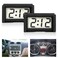 2 Pcs Mini Digital Clock Small Magnetic Clock Car Dashboard Clock Stick on Clock Self Adhesive Bracket Digital Clock Battery Operated Automotive Stick On Watch for Air Vent (Black 2)