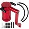 RANSOTO Oil Catch Can 6.4 5.7 HEMI Billet Compatible with 2011-up Chrysler 300 Dodge Charger Challenger Jeep Grand Cherokee Z-Bracket Technology (Red)