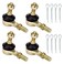 HIAORS 10-10mm Left Right Hand Tie Rod Ball Joint Compatible with TaoTao Coolster 125cc 110cc 50cc 70cc 90cc Baja Sunl NST Kazuma Roketa Chinese Kids ATV Quad 4 Wheeler Go Kart Pit Dirt Bike Parts