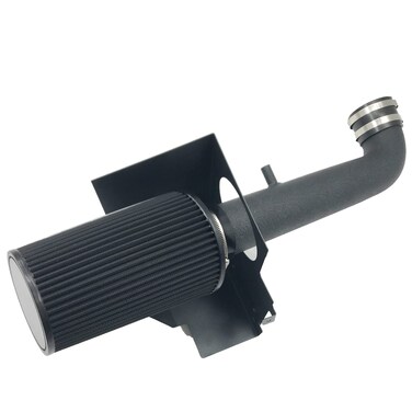 3-Inch Cold Air Intake Kit with Heat Shield + Filter Compatible for Jeep Wrangler 2012-2017 Wrangler JK 2018 3.6L V6 (Black Tube &amp; Black Filter)