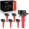 A-Premium Engine Ignition Coil Pack Compatible with Subaru Legacy 2010-2018, Outback 2010-2018, Tribeca 2010-2014, H6 3.6L, 6-PC Set