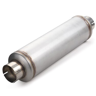 A-KARCK 5" Inlet Exhaust Resonator, 5" Inlet 5" Outlet 30" Overall Length Muffler Resonator Stainless Steel (5" Inlet/Outlet 30" Long)