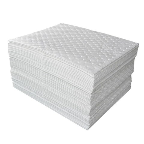 Yuxitia 50Pads Oil Absorbing Pads,Heavyweight White Absorbing Heavy Weight 15&quot; x 20&quot; Oil-Only Absorbent Mat Pad&hellip;