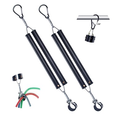 Dazakoot 16&rdquo; Double Tender Spring Kit, Dual Tender Spring for Suspending Trailer Air Line &amp; Electric Cords, Tender Spring Assembly with Hanger Bracket for Semi Trucks Tractors Trailers - 2PCS