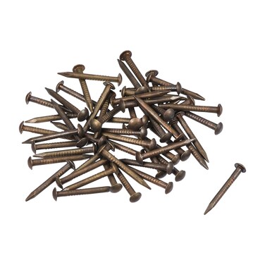 uxcell Small Tiny Brass Nails 1.2x12mm for DIY Wooden Hardware Accessories 50pcs