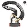 INTEKIN Motorcycle Lock 3.3FT/100cm Motorcycle Chain Lock 8mm/10mm Thick Bike Chain Lock Heavy Duty Security Chain Lock Anti Theft Motorcycle Lock with 16mm Disc Lock for Motorcycles, Gates, and More