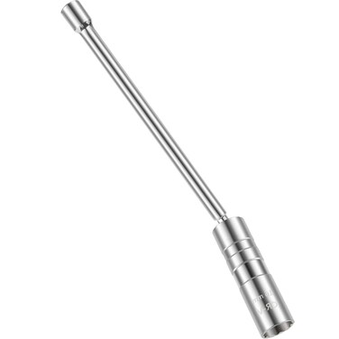 VELNUT 5/8" Swivel Magnetic Spark Plug Socket Set, 3/8 Inch Drive x 12 Inch Total Length Thin Wall Socket, 360 Degree Swivel, 12-Point Design, Professional Spark Plug Removal Tool for Most Vehicle