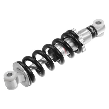 X AUTOHAUX Rear Shock Absorber 180mm 750lbs Rear Shock Damper for Gas Scooter Electric Bike Dirt Bike 47cc 49cc ATV Quad Mini Pocket Bike Silver Tone