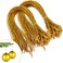 200pcs Christmas Ornaments String Hanger Gold Precut Ribbon Hook for Christmas Tree Ornament Decorations with Snap Fastener
