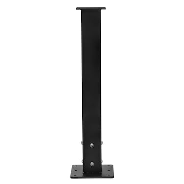 Mailbox Post with Post Base, 27" High Mailbox Mounting Post, Heavy Duty Q235 Steel Mailbox Post, Black Mailbox Posts for Outside, Mailbox Post Kit for Sidewalk and Street Curbside
