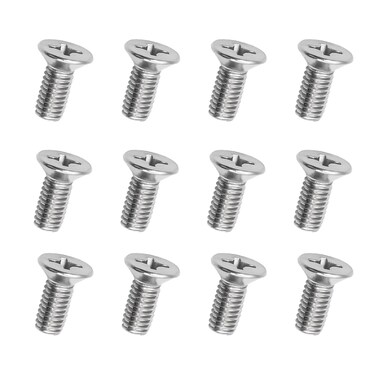 UZZH 12PCS Rotor Screws for Honda, Acura, Hyundai, Kia Mazda, 93600-06014-0H Stainless Steel Brake Rotors Front and Rear Set, Brake Disc Rotor Screws, Brake Disc Retaining Hardware Bolts Screw Kit