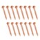 ZYAMY 15PCS High Quality Long Copper Strip Nails Ideal for Slate Roofing Waterproofing Board DIY Home Construction Projects Decoration Shipbuilding Copper Roofing Nails 1.5inches