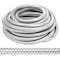 Yaocom Metal Flexible Conduit 50 ft Reduced Wall Flexible Conduit Galvanized Steel Outdoor Electrical Conduit for Greenfield Wiring (3/4 Inch)